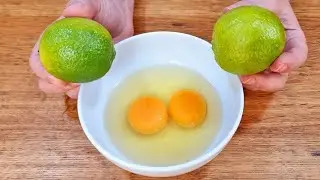 Mix EGG and LEMON and you'll be OBSESSED with this! No Sugar, Gluten, or Milk - Easy and Quick