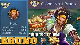 Top 1 Global Bruno!! Gameplay Pro Player Bruno - Build Top 1 Global Bruno | MLBB
