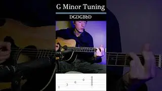 Dark Acoustic Instrumental in G Minor Tuning (DGDGBbD) #alternatetunings #acousticguitartabs