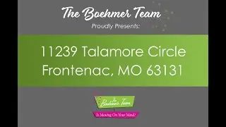 SOLD! New Listing/Frontenac, MO 63131/ By The Boehmer Team!