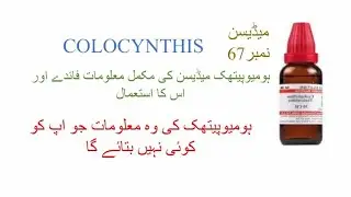 COLOCYNTHIS | MEDICINE 0067 | BENEFITS AND USES | HOMEOPATHIC MEDICINE