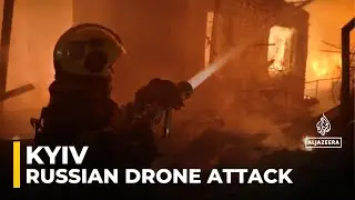 Russian drone attack: Falling debris ignites fires in residential buildings