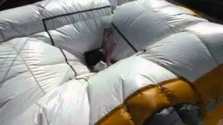 Landing on the airbag