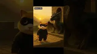 Night hero with the flying dragon!#animation #animals #guineapighome #funny #talkingtom #viralshort