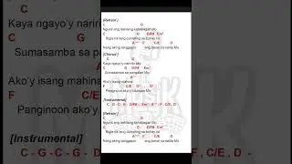 TULUNGAN MO || instrumental || key of G || lyrics and chords || Sammy Bagcat