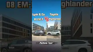 Toyota Highlander VS Lynk & Co 08 EM-P Pothole Test #toyota  #suv  #offroad