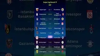 Super Lig Round 17 #s&uuml;perlig #shorts
