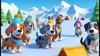 Doggie Guards the Ice Camp 🐶🏕️ | 3D Animated Nursery Rhyme for Kids