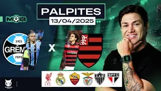PALPITES DE FUTEBOL PARA O DIA 13 04 2025 + BILHETE PRONTO (DOMINGOU NO MUNDO BET)