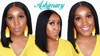 Wear & Go 4x4 Yaki Straight Bob | Pre-Everything Lace Closure Wig | @AshimaryHair