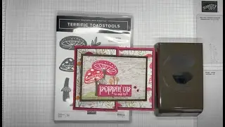 Stampin’ Up! Terrific Toadstools Fun Fold Hello Card Tutorial #diy #papercrafting #patternedpaper