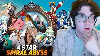 MASTERFUL 4-STAR ONLY ABYSS CLEAR (Genshin Impact)