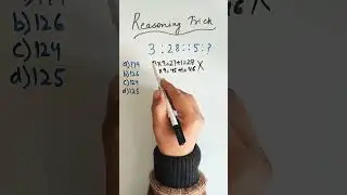 Reasoning Trick #csat #shorts #trickymaths #reasoning #maths #exam #upsc #shorttrick#ssc