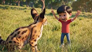 Seven Little Servals Prowl Prowl Prowl | Nursery Rhymes for Kids & Baby Songs