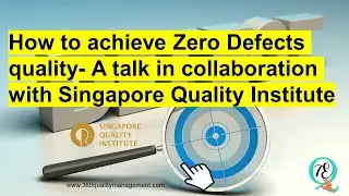 Talk on How to achieve Zero Defect Quality in Collaboration with SQI