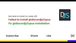 @discordjs/opus installation node error | How to install @discordjs/opus on node v20 | Bugslogger