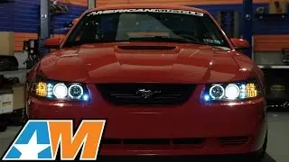 1999-2004 Mustang Black Projector Headlights - Dual LED Halo Review & Install
