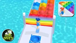 Pop it Run ! Pop it fidget 3D Gameplay ! Very relaxing and satisfying gameplay , Android
