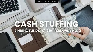 Cash Stuffing ✨ $1,610 | Sinking Funds + Savings Challenges