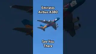 Emirates Airbus A380 Aircraft branded &ldquo;See You There&rdquo; #aeroplane #travel #takeoff #fly #flying ✈️