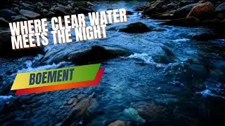 The Calm Glow of Clear Water at Nightfall