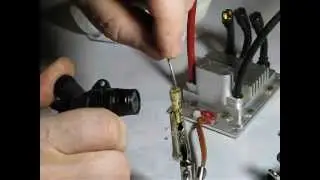 пайка разъема ЕС5 кабель 10AWG
