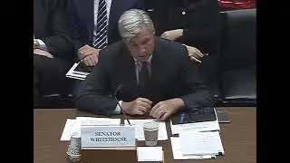 Senator Whitehouse in House Oversight & Reform Environment Subcommittee Hearing