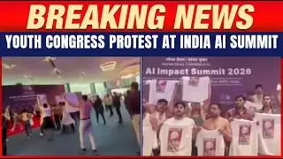 Youth Congress Stages Shirtless Protest At Bharat Mandapam, Raises Anti-Modi Slogans