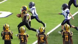 Westland Meteors jr. freshman QB #23 14 yard run vs. Canton Lions