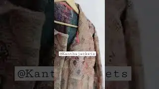 Instagram.com/kanthajackets #handmadejacket #kantha #kanthajacket #kanthacoat #vintagejacket #wow
