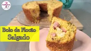 BOLO DE FLOCÃO SALGADO