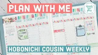 Weekly Hobonichi Cousin Plan with Me || Ice Cream MLP Subscription Box Kit || Mandy Lynn Plans