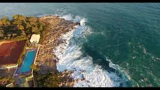 Roquebrune Cap Martin - Chemin des douaniers en drone