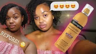 BLACK GIRL GETS A SPRAY TAN! | NEUTROGENA MICRO MIST SELF TANNER | KIERA JAY