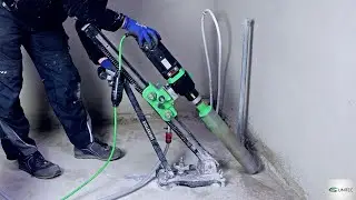 Angled Concrete Drilling with Rig-Mounted Wet/Dry Core Drill &ndash; ETN 162 PSA &ndash; Drill Up to 8