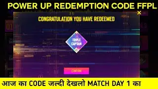 Today Power Up Redemption Code | FFPL Today Redeem Code | 26 June Power Up Redemption Free Fire