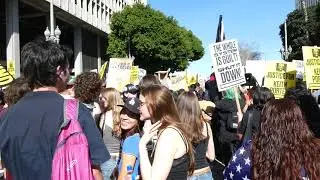 Anti ICE Demonstration Protest Rally LA City Hall Los Angeles California USA January 30, 2026