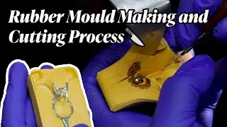 How Jewellery Moulds Are Made | The Magic of Rubber Mould Making & Cutting #JewelleryMaking #WaxCast