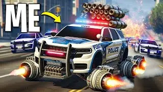 Trolling Cops with 50 Police Cars in GTA 5 RP