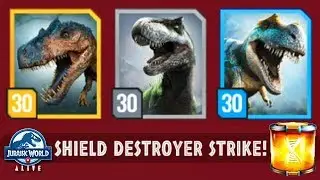 NEW LEVEL 30 ALLOSAURUS GEN 2 EPIC STRIKE EVENT (JURASSIC WORLD ALIVE)