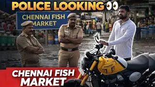 Cennai Fish Market 🐟 | Police 👮looks👀 like a Model 😈 | VLOG - 8 | Chennai One day Fun 🤩#chennai 