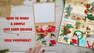 Бесплатная распечатка + как сделать держатель для подарочной карты