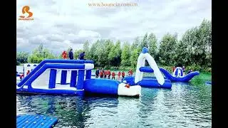 UK Inflatable Floating Aqua Park Equipment