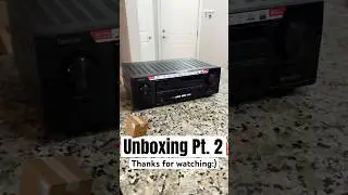 Unboxing Denon AVR-X1800H 7.2 Channel 8K AV Receiver Pt.2 #denon #reciever #hometheater #audio