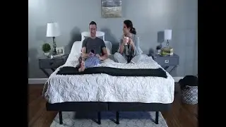 Classic Brands Adjustable Comfort Upholstered Adjustable Bed Base with Massage, Wireless Remote