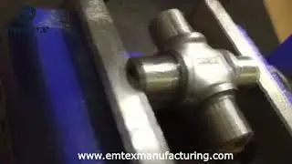 Dot Pin Marking Machine engrave logo on UJ Cross - Emtex Manufacturing