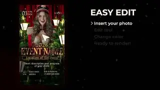 After Effects Template - New Year & Christmas Party Poster Videohive
