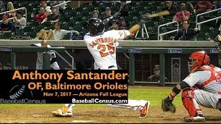 Anthony Santander, 1B, Baltimore Orioles &mdash; November 7, 2017 (AFL)