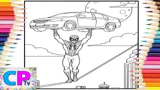 Spiderman Lifts a Car/Strong Spider-Man Coloring Pages/Diviners - Change (feat. November Lights)
