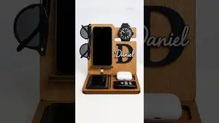 Personalized Docking Station &ndash; The Perfect Gift for Him 🎁 | Desk Organizer Must-Have!